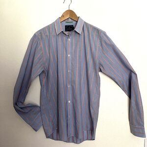 SCOTCH & SODA AMSTERDAM COUTURE PARADISE OWN MEN'S SHIRTS SIZE L BLUE Red Stripe